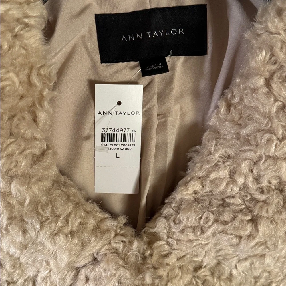 Ann Taylor Faux Fur Double-breasted Coat 830919 - Picture 7 of 12